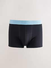 Black Blue/ Purple Textured Waistband Hipsters Boxers - Image 3 of 12