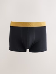 Black Blue/ Purple Textured Waistband Hipsters Boxers - Image 5 of 12