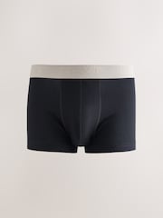 Black Blue/ Purple Textured Waistband Hipsters Boxers - Image 6 of 12