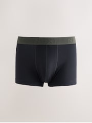 Black Blue/ Purple Textured Waistband Hipsters Boxers - Image 8 of 12
