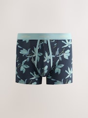 Blue/Pink Kew Collection Floral 4 pack Floral Print Signature Kew A-Fronts - Image 5 of 8