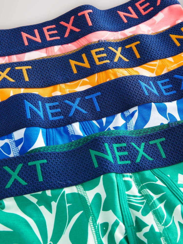 Bright Tonal Pattern Print A-Front Boxers 4 Pack - Image 8 of 8
