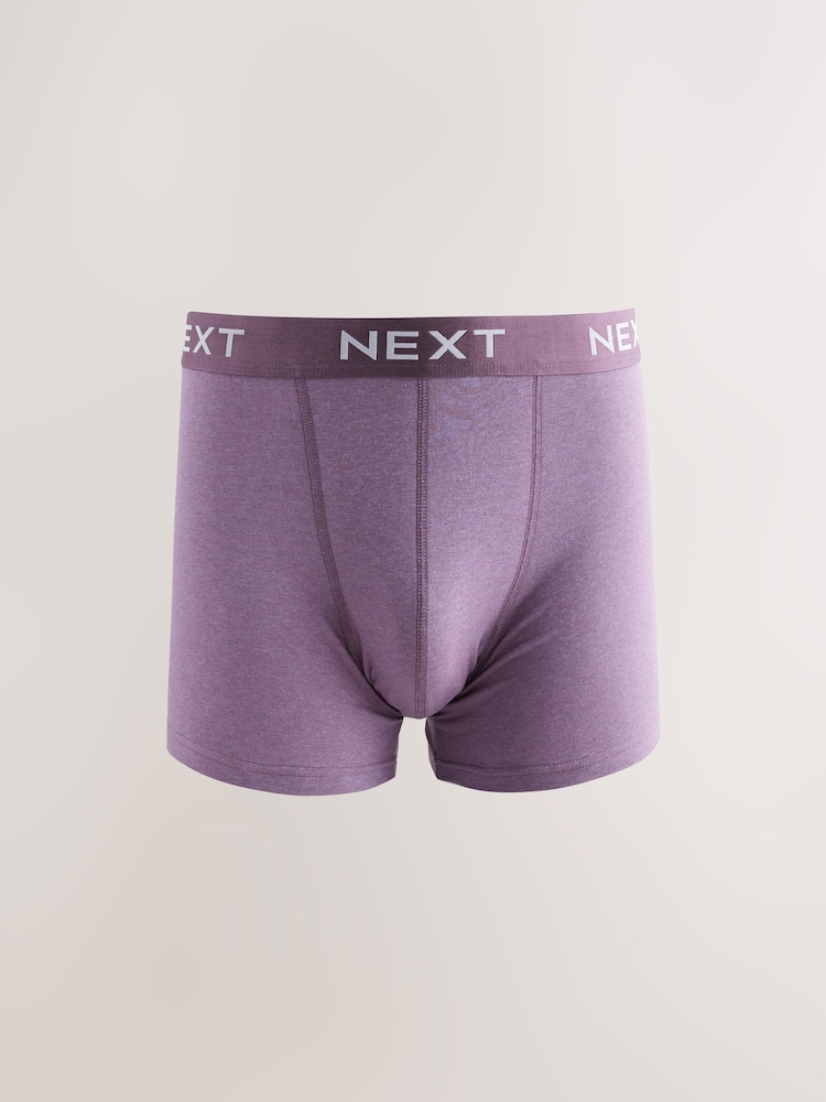 Blau/Grau, meliert - 8 er-Pack - Trunk-Boxershorts mit hohem Baumwollanteil - Image 9 of 12
