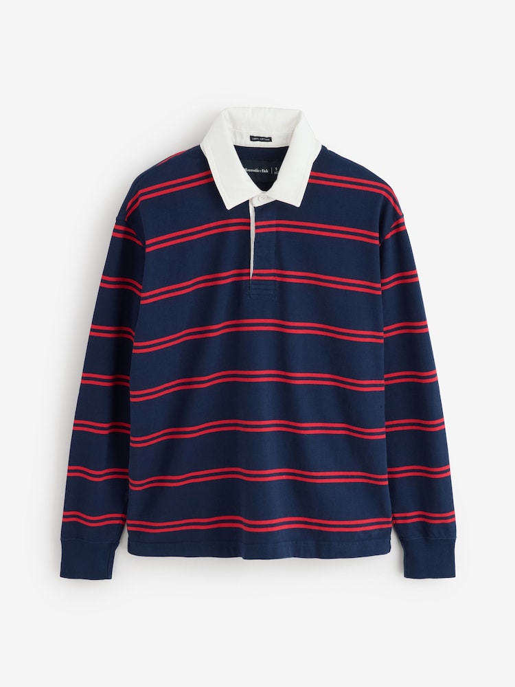 Abercrombie & Fitch Stripe Rugby Shirt - Imaginea 1 din 1