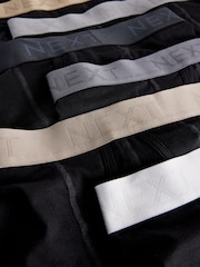 Black Neutral Waistbands A-Front Boxers 8 Pack - Image 12 of 12