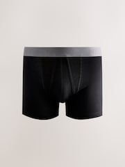 Black Neutral Waistbands A-Front Boxers 8 Pack - Image 2 of 12