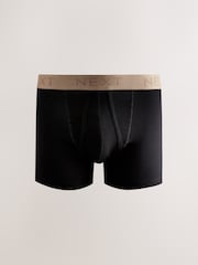 Black Neutral Waistbands A-Front Boxers 8 Pack - Image 3 of 12