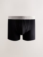 Black Neutral Waistbands A-Front Boxers 8 Pack - Image 4 of 12