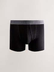 Black Neutral Waistbands A-Front Boxers 8 Pack - Image 6 of 12
