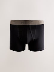 Black Neutral Waistbands A-Front Boxers 8 Pack - Image 9 of 12