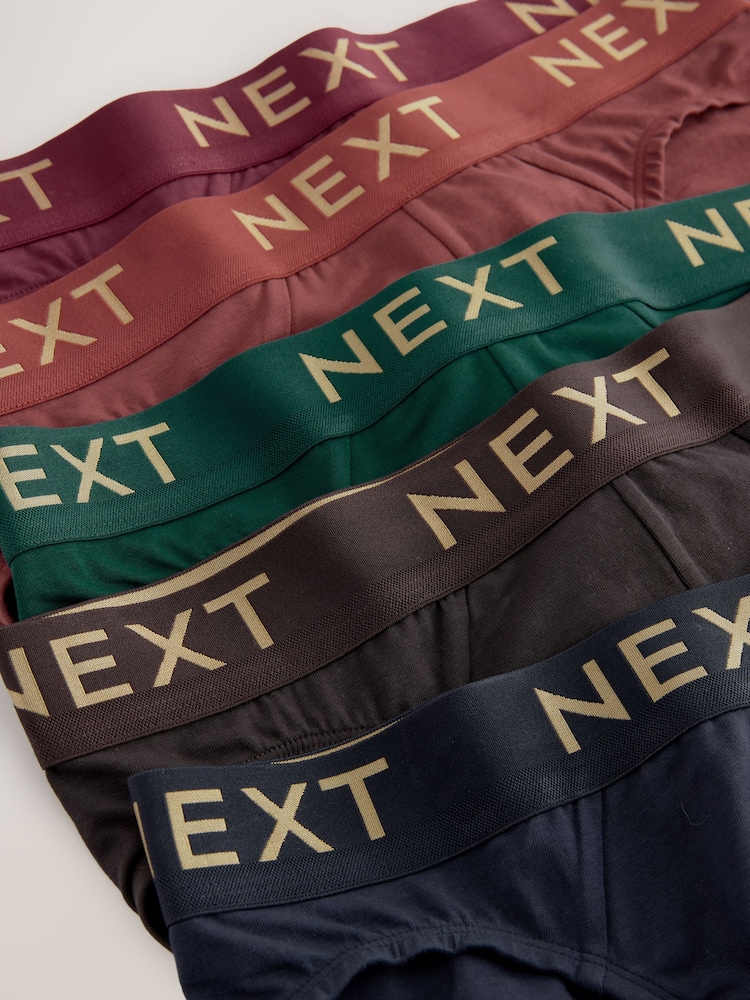 Rich colour Red/Green/Blue Briefs 5 Pack - Image 8 of 9