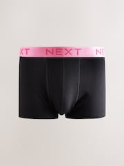 Grey Bright Colour Waistband Trunks Boxers 5 Pack - Image 2 of 9