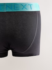 Grey Bright Colour Waistband Trunks Boxers 5 Pack - Image 7 of 9