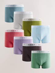Bright Blue Green Pastels Trunks 8 Pack - Image 1 of 12