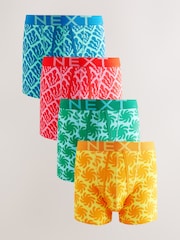 Bright Pattern Geometric A-Front Boxers 4 Pack - Image 1 of 8