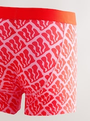 Bright Pattern Geometric A-Front Boxers 4 Pack - Image 6 of 8