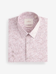 Pink Rooftop Wonder Regular Fit Signature Collection 100% Italian Fabric Printed Formal Shirt - Image 6 of 8