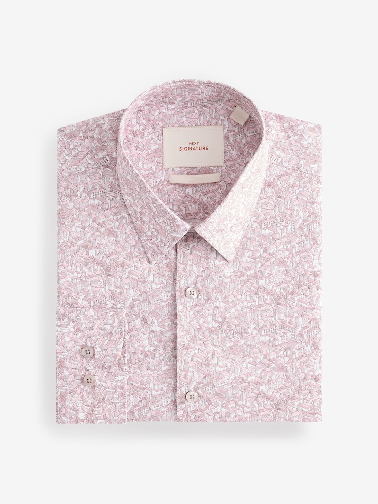 Merveille Rose Doortop - Signature Collection 100Chemises habillées % tissu italien - Image 6 of 8