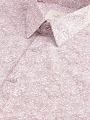 Pink Rooftop Wonder Regular Fit Signature Collection 100% Italian Fabric Printed Formal Shirt - Image 7 of 8