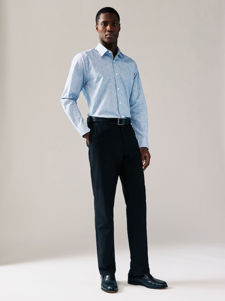 Hidcote Leaves Regular Fit Signature Collection 100% Italian Fabric Printed Formal Shirt - Image 2 of 8