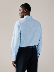 Hidcote Leaves Regular Fit Signature Collection 100% Italian Fabric Printed Formal Shirt - Image 3 of 8