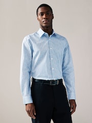 Hidcote Leaves Regular Fit Signature Collection 100% Italian Fabric Printed Formal Shirt - Image 4 of 8