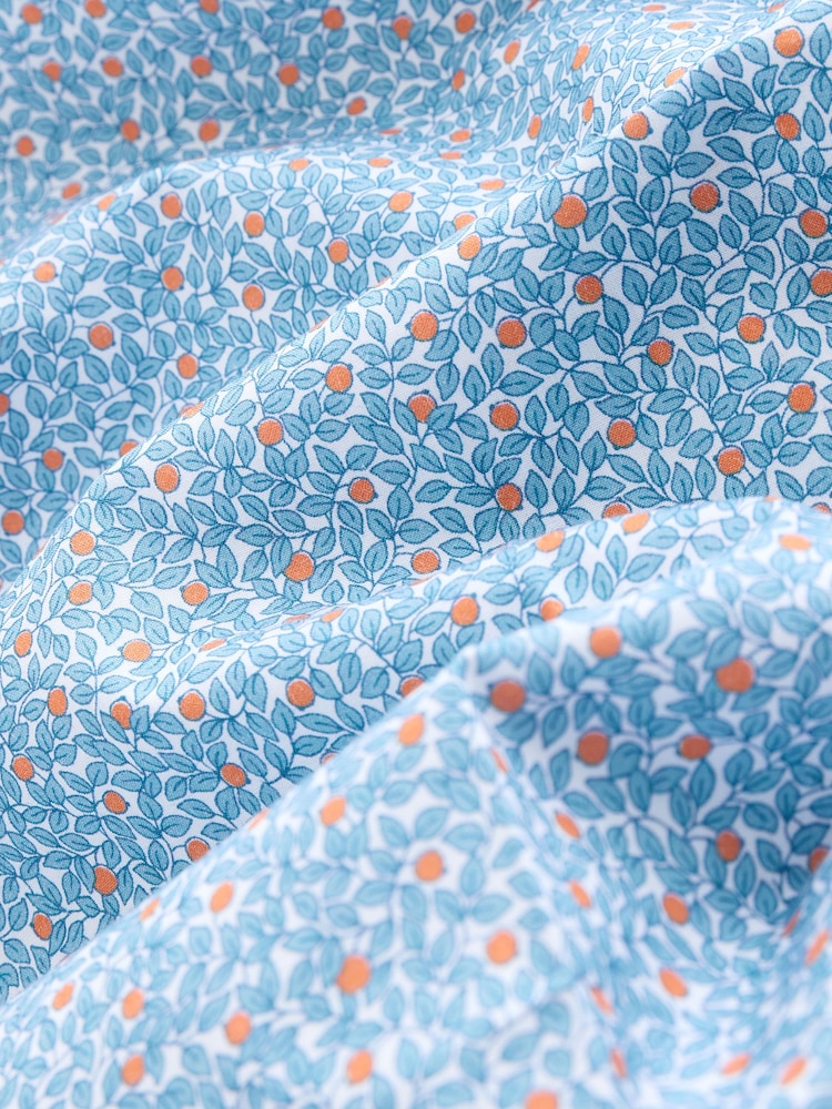 Hidcote Leaves Regular Fit Signature Collection 100% Italian Fabric Printed Formal Shirt - Image 8 of 8