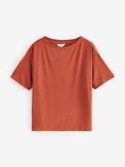 Orange N. Premium Relaxed Fit Modal Boxy T-Shirt - Image 6 of 8