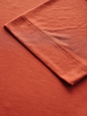 Orange N. Premium Relaxed Fit Modal Boxy T-Shirt - Image 7 of 8