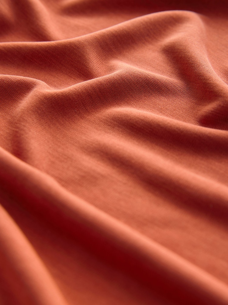 Orange N. Premium Relaxed Fit Modal Boxy T-Shirt - Image 8 of 8