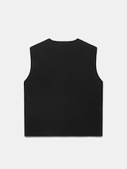 Mint Velvet Black Textured Waistcoat - Image 4 of 4