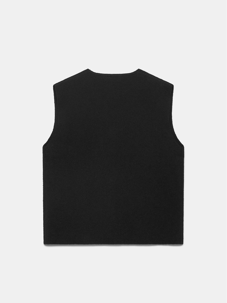 Mint Velvet Black Textured Waistcoat - Image 4 of 4