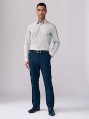 Scattered Leaves Regular Fit Signature Collection 100% Italian Fabric Printed Formal Shirt - Image 4 of 11