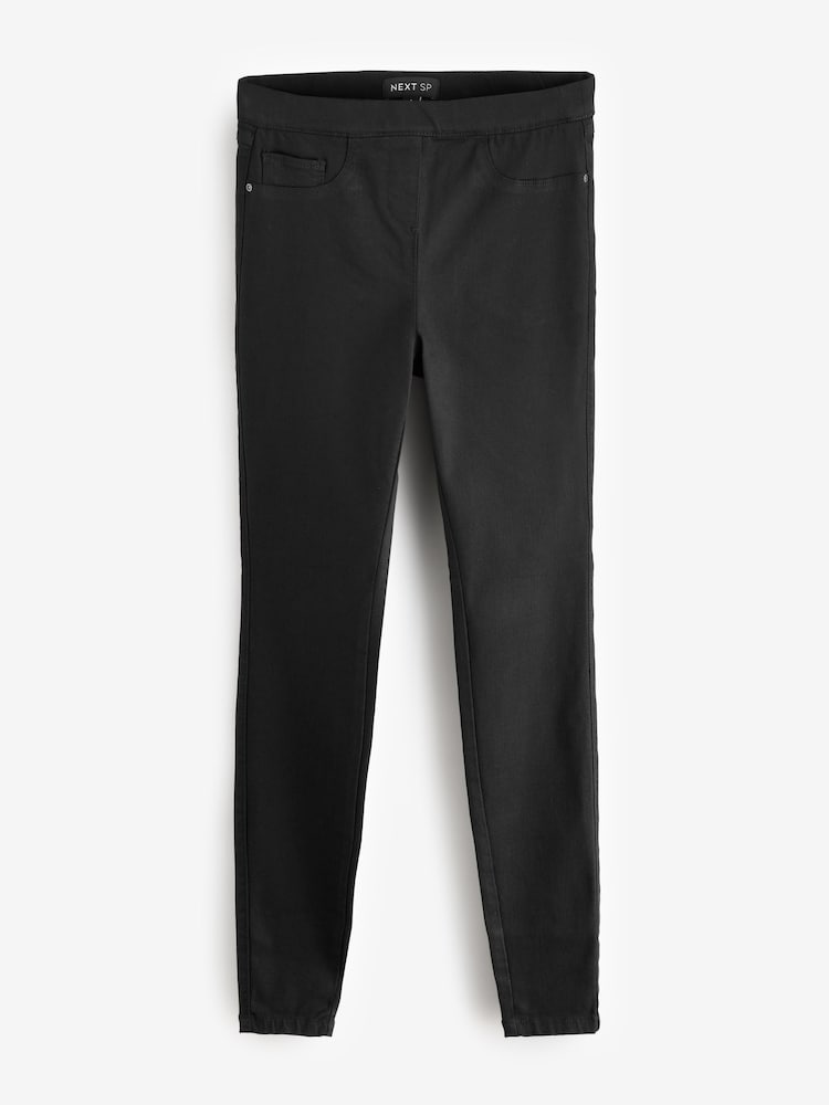 Black Pull On Jeggings Trousers - Image 1 of 3