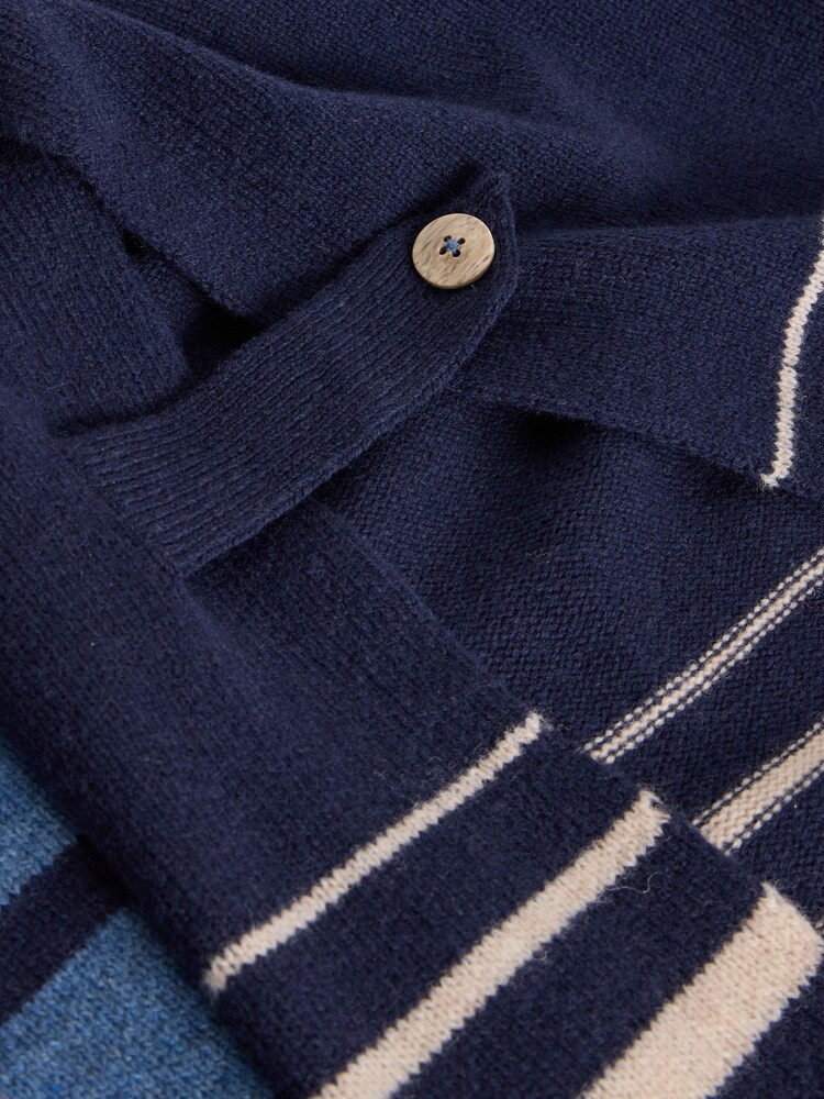 White Stuff Blue Ivy Side Slit Throw On Poncho - Image 6 of 6 White Stuff Blue Ivy Side Slit Throw On Poncho - Image 6 of 6