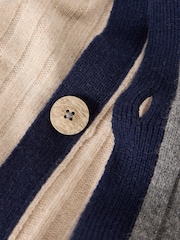 White Stuff Natural Ash Knitted Step Hem Poncho - Image 6 of 6