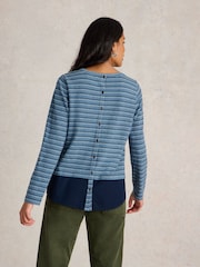 White Stuff Jenny в полоску Mix Longline 100% хлопковая туника - Image 2 of 6