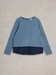 White Stuff Jenny в полоску Mix Longline 100% хлопковая туника - Image 5 of 6