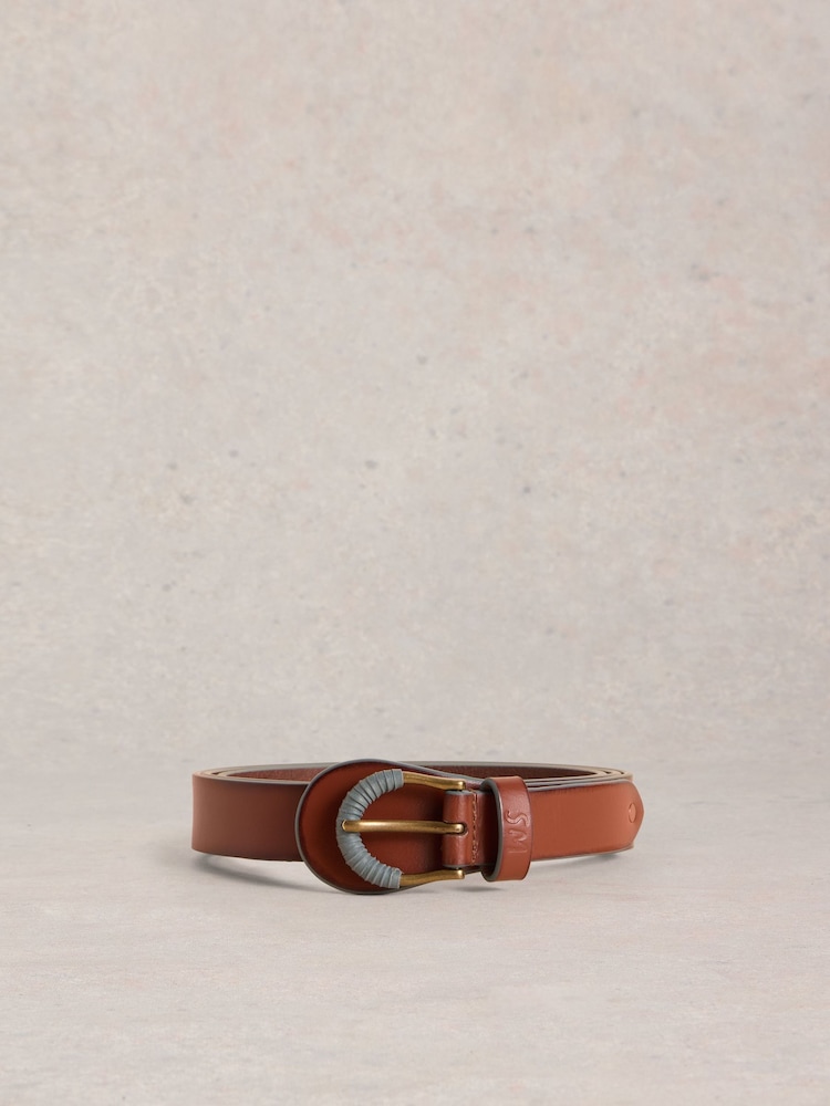 White Stuff Brown Wrap Around Belt - Image 2 of 4