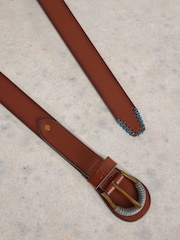 White Stuff Brown Wrap Around Belt - Image 3 of 4