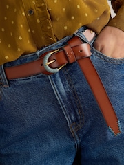 White Stuff Brown Wrap Around Belt - Image 4 of 4