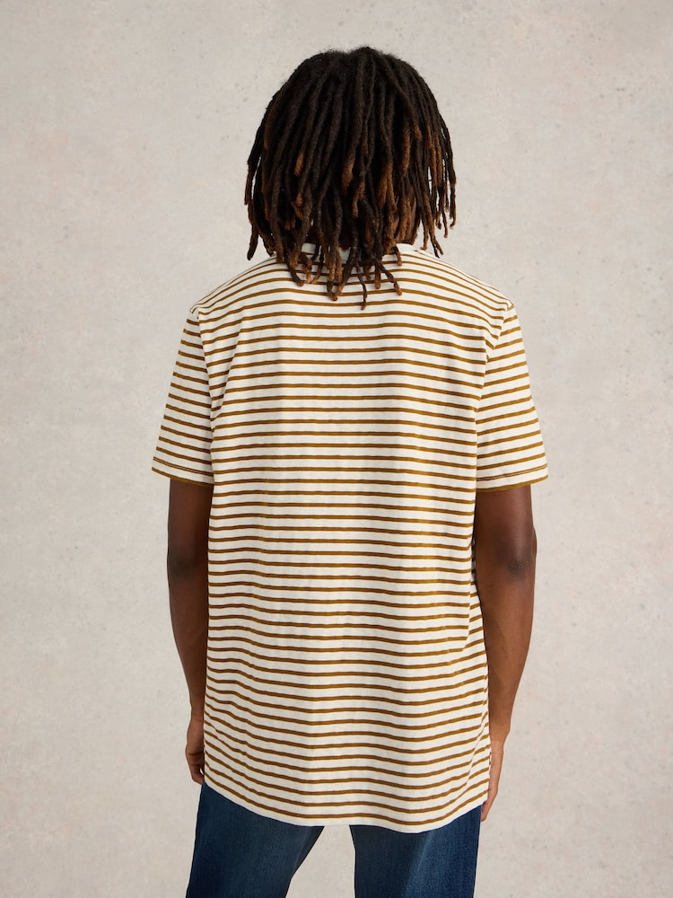 White Stuff Natural 100% Cotton Abersoch Stripe Short Sleeve T-Shirt - Image 2 of 6