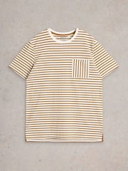 White Stuff Natural 100% Cotton Abersoch Stripe Short Sleeve T-Shirt - Image 5 of 6