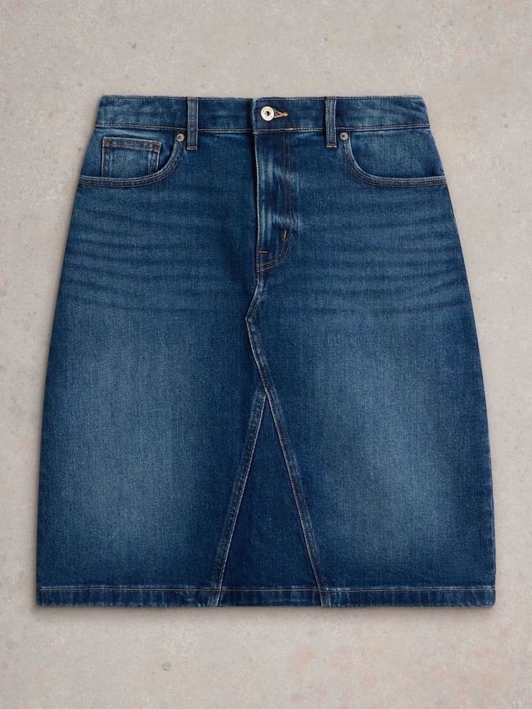 White Stuff Blue Scarlett Denim Skirt - Image 5 of 6