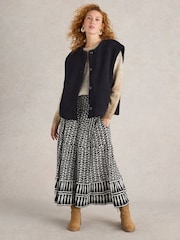 White Stuff Black Borg Gilet - Image 1 of 4