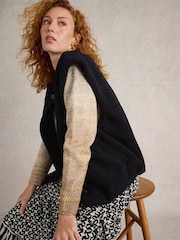White Stuff Black Borg Gilet - Image 2 of 4