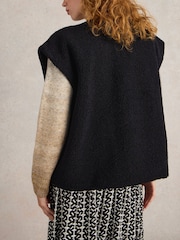 White Stuff Black Borg Gilet - Image 3 of 4