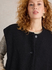 White Stuff Black Borg Gilet - Image 4 of 4