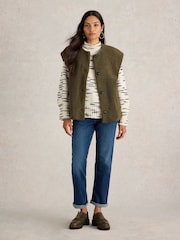 White Stuff Green Borg Gilet - Image 3 of 6