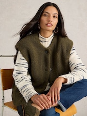 White Stuff Green Borg Gilet - Image 4 of 6